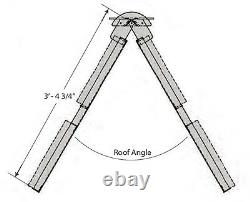 ROHN NPPK Non-Penetrating Roof Peak Mount for Satellite Dishes & Antennas