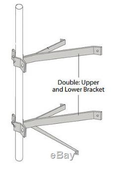 ROHN WM18D Double Wall Mount with 18 Stand Off Masts 7/8 to 2-3/4 OD