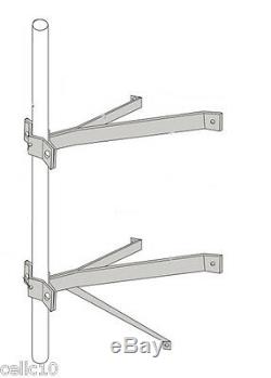 ROHN WM24D Double Wall Mount with 24 Stand Off Masts 7/8 to 2-3/4 OD