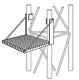 ROHN WP45G Work Platform for 45G Towers Genuine OEM Part R-WP45G