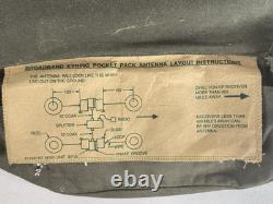 Rare Eyring Low Profile Antenna Pocket Pack ham radio Bag 200-4025 vintage 11F43