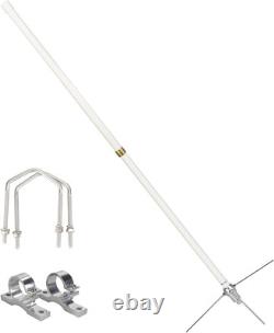 Retevis GMRS Base Antenna, 7.2dBi High Gain 462-467MHz, Fiberglass UHF White