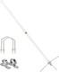 Retevis GMRS Base Antenna, 7.2dBi High Gain 462-467MHz, Fiberglass UHF White