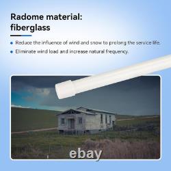 Retevis GMRS Base Antenna, 7.2dBi High Gain 462-467MHz, Fiberglass UHF White