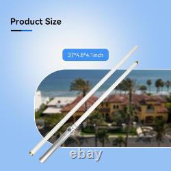 Retevis GMRS Base Antenna, 7.2dBi High Gain 462-467MHz, Fiberglass UHF White