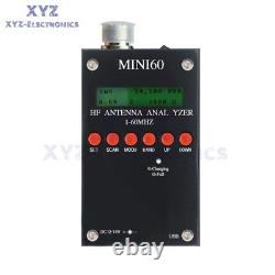 SARK100 MINI60 HF ANT SWR Antenna Analyzer Meter 1-60Mhz Tester For Ham Radio