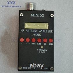 SARK100 MINI60 HF ANT SWR Antenna Analyzer Meter 1-60Mhz Tester For Ham Radio