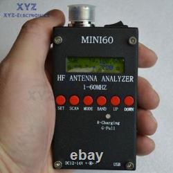 SARK100 MINI60 HF ANT SWR Antenna Analyzer Meter 1-60Mhz Tester For Ham Radio