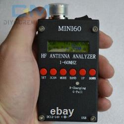 SARK100 MINI60 HF ANT SWR Antenna Analyzer Meter 1-60Mhz Tester For Ham Radio