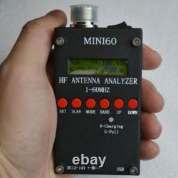 SARK100 Mini60 HF SWR Antenna Analyzer Meter 1-60Mhz Ham Radio Mini-B receptacle