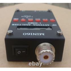 SARK100 Mini60 HF SWR Antenna Analyzer Meter 1-60Mhz Ham Radio Mini-B receptacle