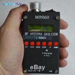 SARK-100 Mini60 HF ANT SWR Antenna Analyzer Meter 1-60Mhz For Ham Radio
