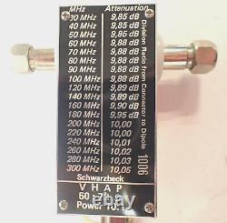 SCHWARZBECK VHAP VHF PRECISION DIPOLE ANTENNA 30-300 MHz w 4 TELESCOPIC ELEMENTS