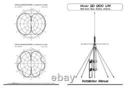 SD1300N SIRIO Extremely Wideband Scanner Discone Antenna TX / RX 25-1300MHZ 300W
