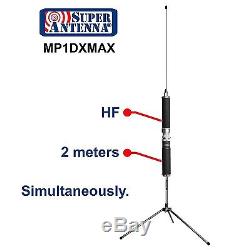 Super Antenna MP1DXMAX Dual HF plus 2 meter Bands SuperWh. New -Free Shipping