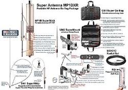Super Antenna MP1DXR HF Portable SuperWhip. Radio Amateur Transceiver Ham Meter
