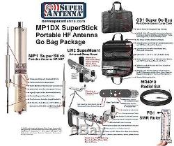 Super Antenna MP1DX HF Portable All Band MP1 Antenna SuperStick with Clamp Mo