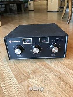 Swan ST-2 Antenna Tuner 2000 With SWR and Power Meters Ham Radio
