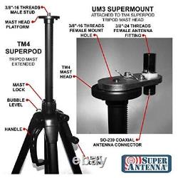 TM4 SuperPod Large Portable Tripod for MP1 SuperWhip HAM Radio Amateur CB