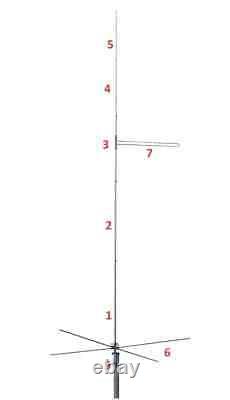 TOP GAIN FM Broadcast Antenna 87.5-108Mhz Power 500 Watt High Gain 6.5dbi Gain
