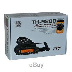 TYT TH-9800 Mobile Radio 29/50/144/430MHZ Car Transceiver TH9800 + Program Cable