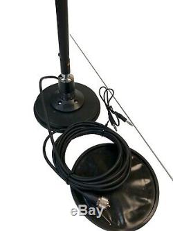 Taurus 9 bands (HF/CB//VHF/6M) Mobile Antenna with Sirio Mag 145 PL Mag mount