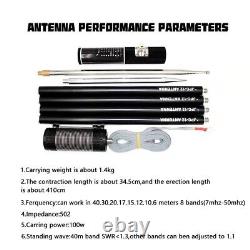 Telescopic Antenna Total Stations For Ham Radio GP Antenna HF Portable