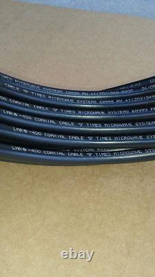 Times Microwave LMR-400 Ham Radio LMR Antenna PL259 to PL259 coax cable 75FT