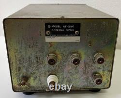 Trio Kenwood AT-230 Vintage Ham Radio HF 100W Antenna Tuner Untested