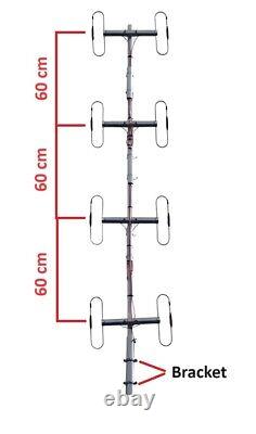 UHF Antenna 8 Bay Folded Dipole 12dBi 500W OMNI Directional Repeater 450-850 Mhz