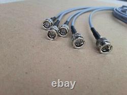 US MADE 5 Pack 735A DS3 BNC Male to Mini BNC Male Coax Cable 75 ohms