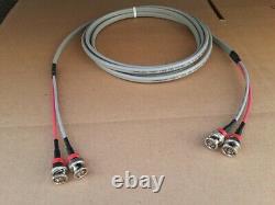 US MADE 735A Duplex DS3 BNC Male to BNC Male Coax Cable 75 ohms