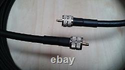 US MADE LMR-400 HAM Radio Antenna Coax Cable PL259 to PL259 UHF 125 FT