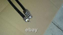 US MADE LMR-400 Ham Radio Antenna BNC Male to PL259 UHF coax cable 125 FT