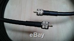 US MADE PL259 UHF to PL259 UHF Ham Radio Antenna LMR-400 (CNT -400) 75 FT