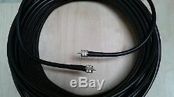 US MADE PL259 UHF to PL259 UHF Ham Radio Antenna LMR-400 (CNT -400) 75 FT