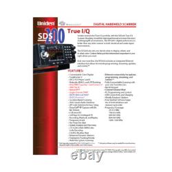 Uniden SDS200 True I/Q TrunkTracker X Base/Mobile Digital Police Scanner P25 DMR