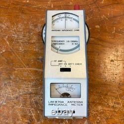 Untested Leader Electronics LIM-870A Impedance Antenna METER Amateur Ham Radio