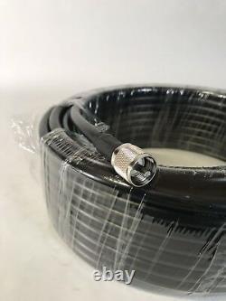 Us Made 75ft Lmr400 Coax Coaxial Ultra Low Loss Cable Male Pl-259 Cb Ham Radio