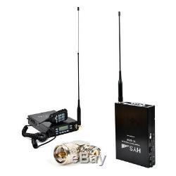 VHF UHF Dual Band Portable Radio 25W Ham Mobile Transceiver + Antenna + Adaptor