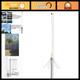 VHF UHF Ham Radio Antenna 2m 70cm Base Station 136-174MHz 400-470MHz PL259 Conne