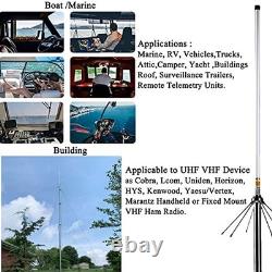 VHF UHF Ham Radio Antenna 2m 70cm Base Station 136-174MHz 400-470MHz PL259 Conne