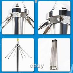 VHF UHF Ham Radio Antenna 2m 70cm Base Station 136-174MHz 400-470MHz PL259 Conne