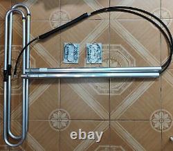 VHF WIDE BAND Antenna, 2 folded dipole 136-174 MHz, adjustable diagram 6 DBd 300W