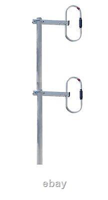 VHF wide band antenna, 2-element dipole array 136-174 MHz Repeater High Gain