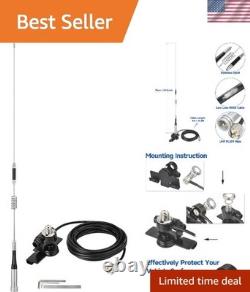 Versatile Ham Radio Antenna with 5m Cable & PL259 Connector for Vehicles