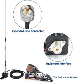 Versatile Ham Radio Antenna with 5m Cable & PL259 Connector for Vehicles