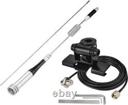 Versatile Ham Radio Antenna with 5m Cable & PL259 Connector for Vehicles