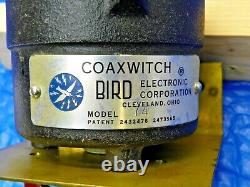 Vintage BIRD COAXWITCH Model 74 (6) Position Coax Switch withMounting Bracket