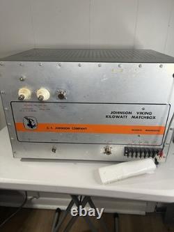 Vintage EF Johnson Viking KW MatchBox Ham Radio Antenna Tuner. UNTESTED